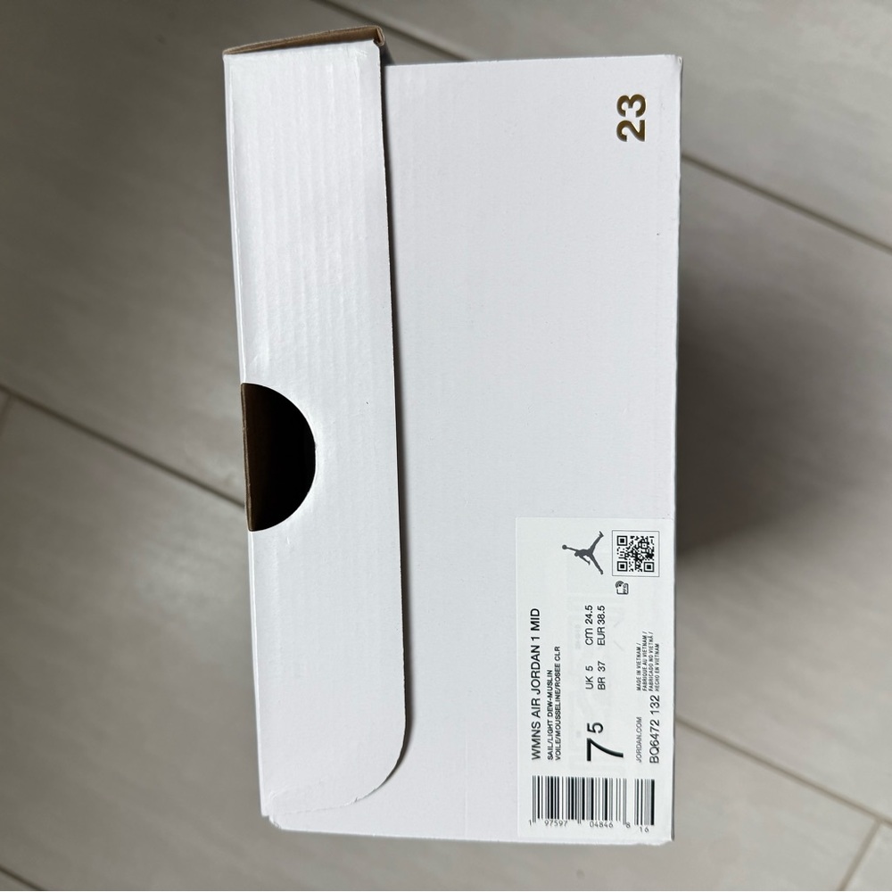 Nike Air Jordan 1 Mid - Sail/Light Dew - Picture 5 of 5